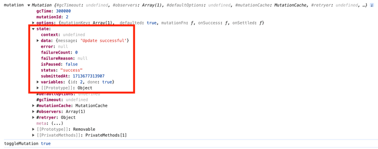 select 메서드 내에서 mutation을 console.log 찍었을 때